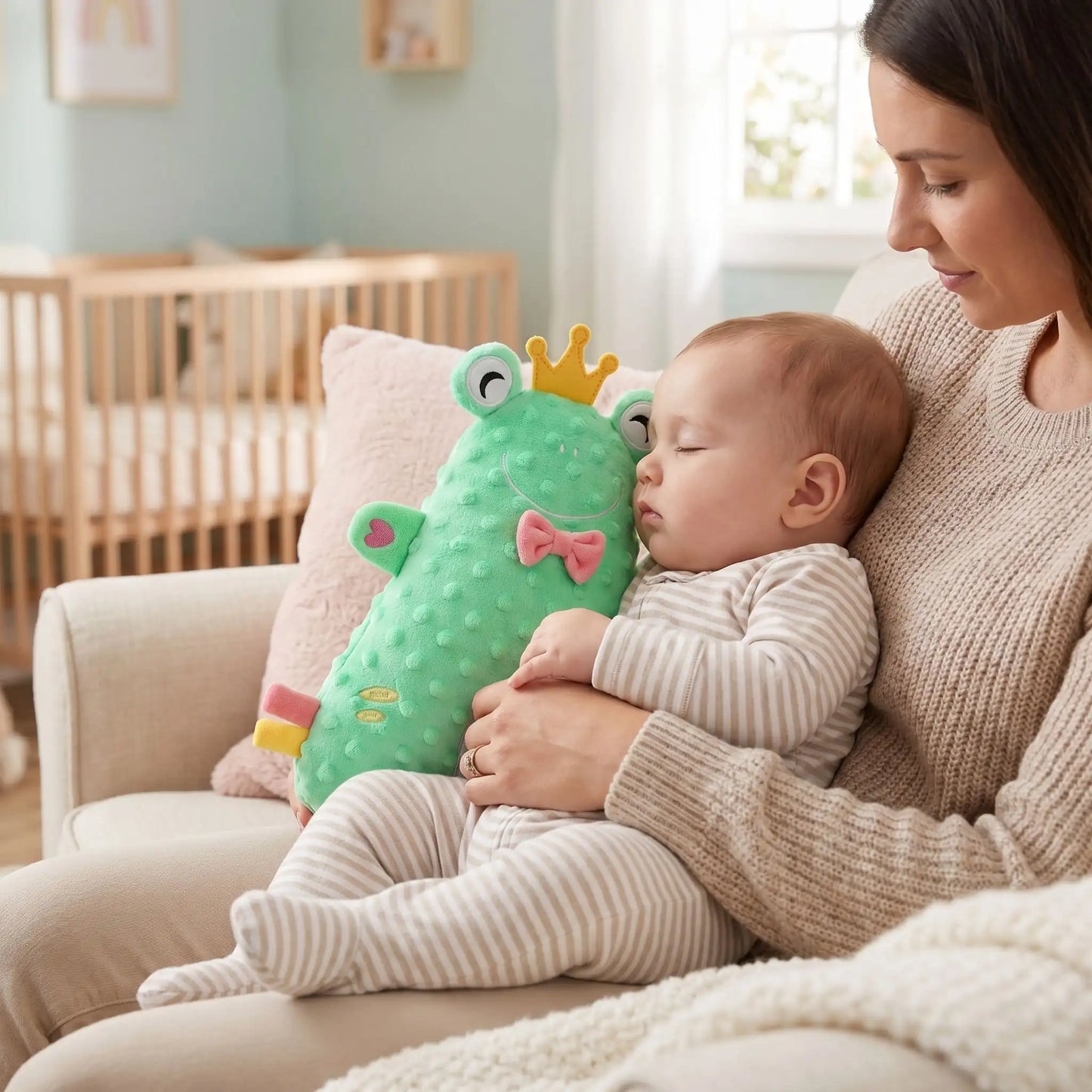 doudou bébé lili la grenouille compagnon