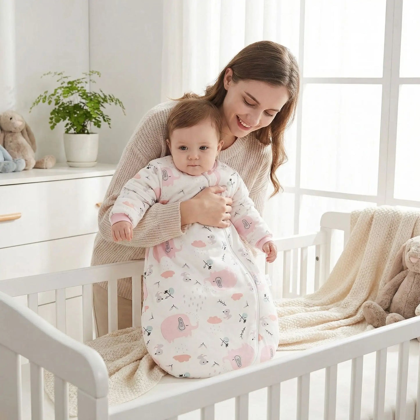 gigoteuse bébé bras maman