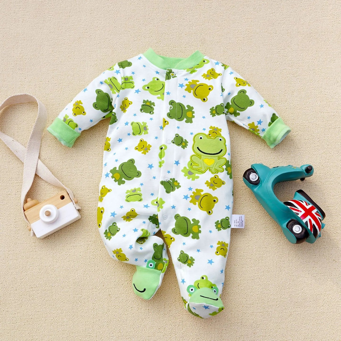 pyjama bébé garçon douceur coton grenouille verte