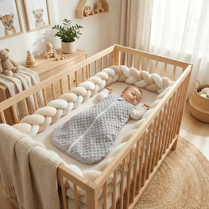 bébé dort gigoteuse polaire grise