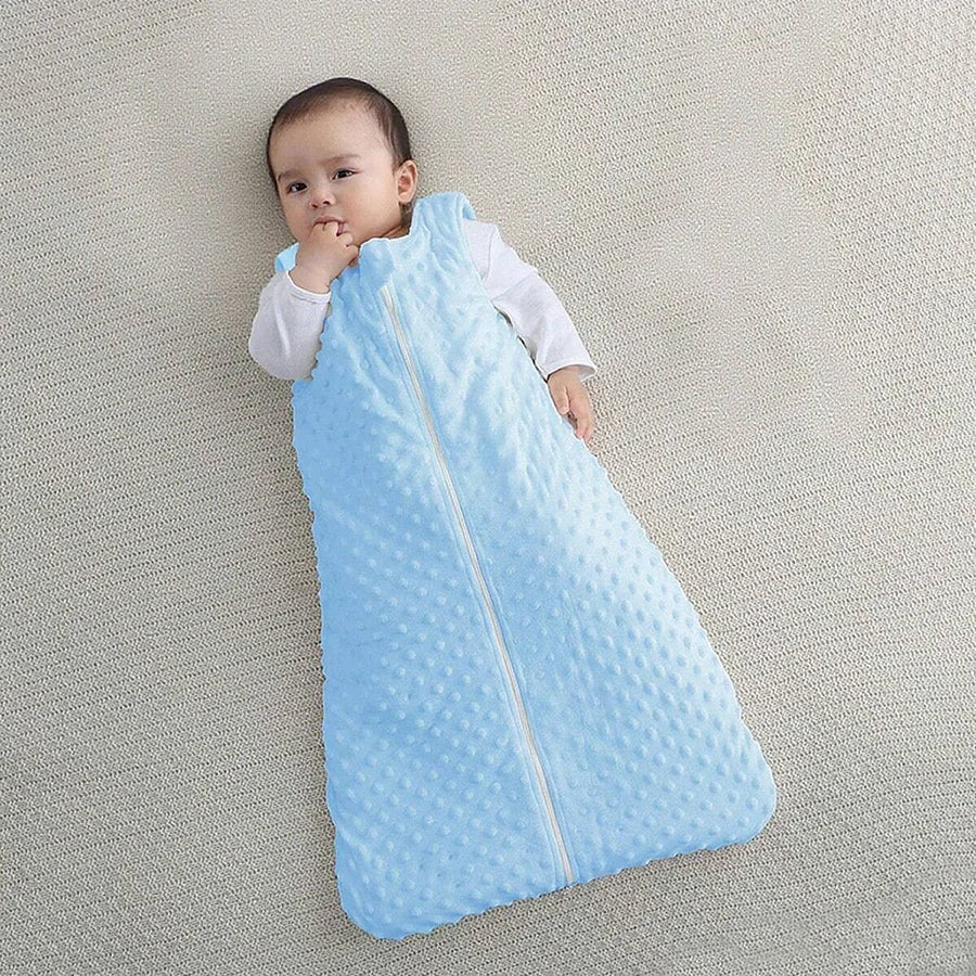 bébé turbulette polaire bleu