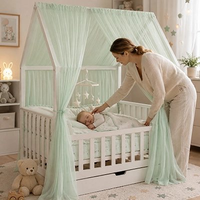 Ciel de lit enfant cocon douceur installation facile