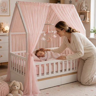 Ciel de lit enfant cocon douceur magique
