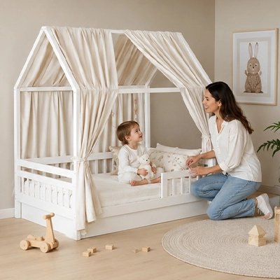Ciel de lit enfant féérique entretien facile