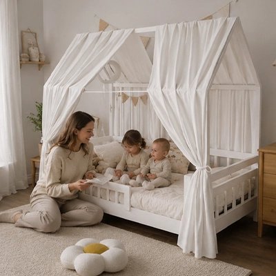 Ciel de lit enfant féérique plusieurs tailles 