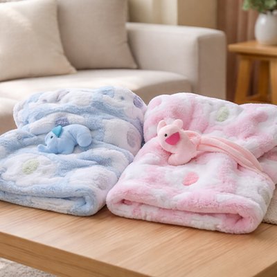 couverture bébé 2 coloris