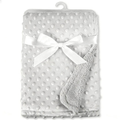 couverture bébé grise
