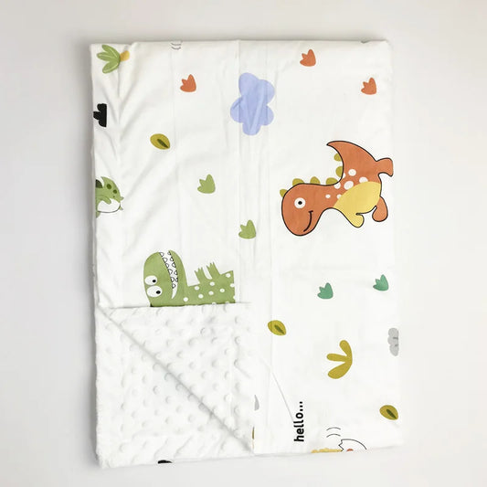 couverture en polaire bebe 4 saisons bébé dino