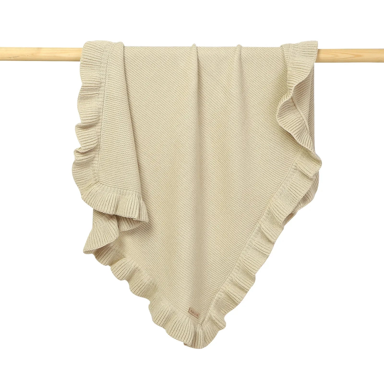 couverture laine pour bebe creme
