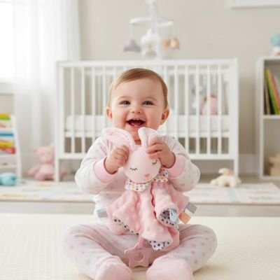 Doudou bébé accompagne