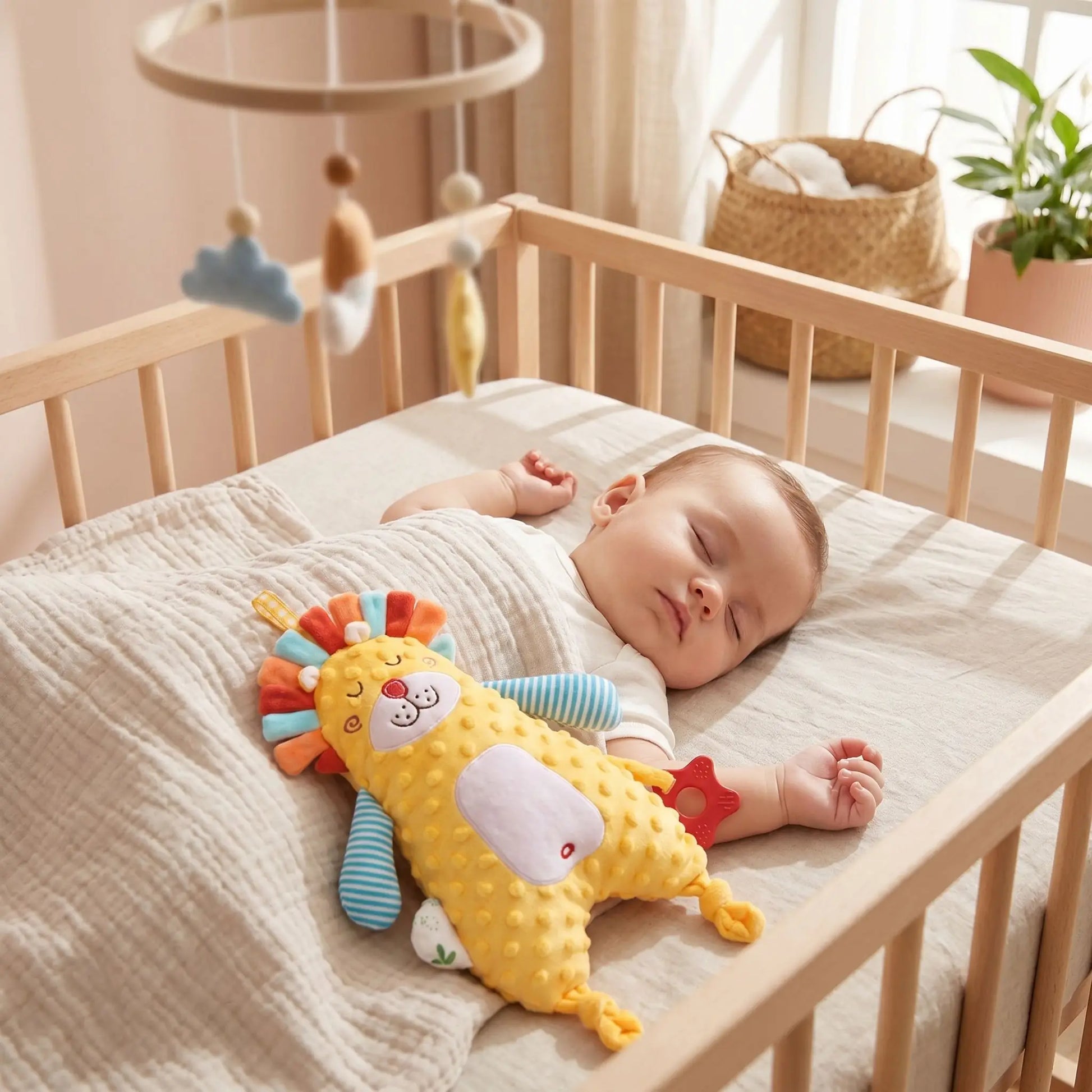 doudou bébé garçon rudy le lion rituel du coucher