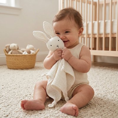 Doudou lapin apaisant