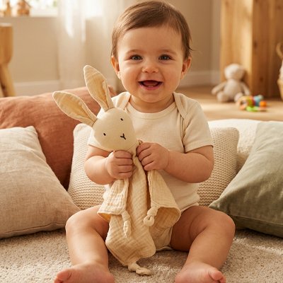 Doudou lapin calin