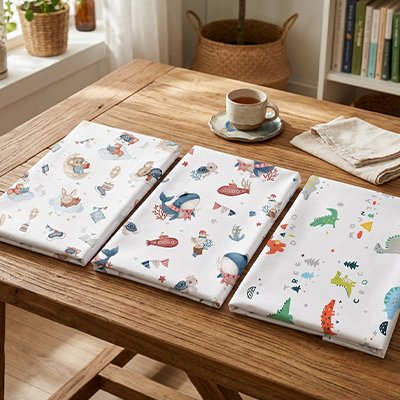 Drap housse lit bébé 100% coton