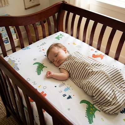 Drap housse lit bébé ajustement sécurisé