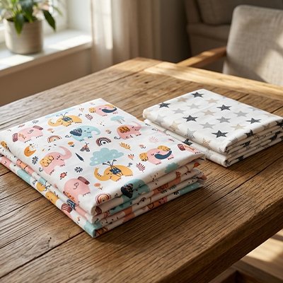 Drap housse lit bebe coton naturel