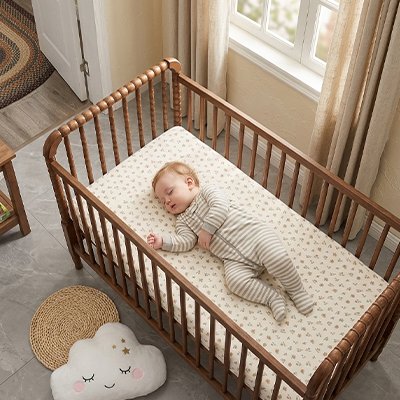 Drap housse lit bébé entretien facile
