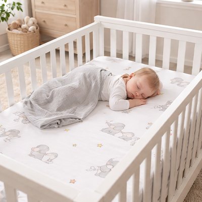 Drap housse lit bébé maintien parfait