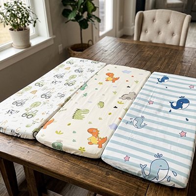 Drap housse lit bébé matière respirante