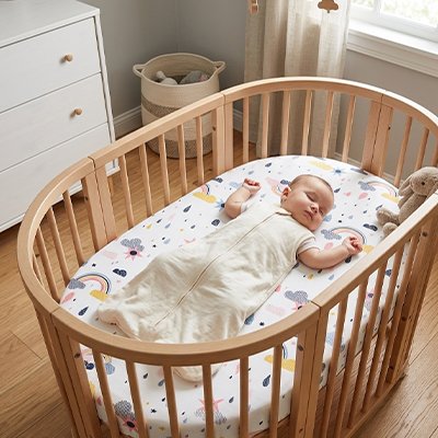 Drap housse lit bebe plusieurs designs