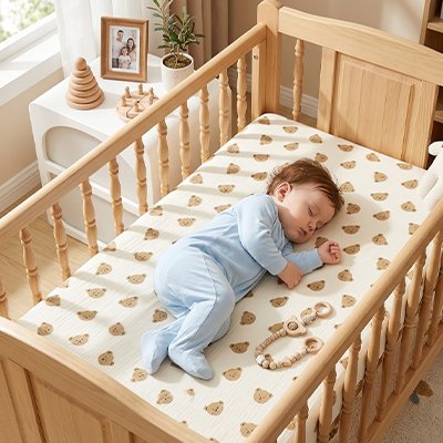 Drap housse lit bébé taille standard