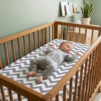 Drap housse lit bebe tissu de qualité