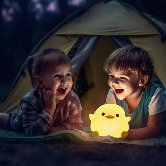  enfants sourient veilleuse bébé 