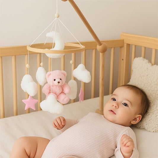 Mobile bebe couleur pastel
