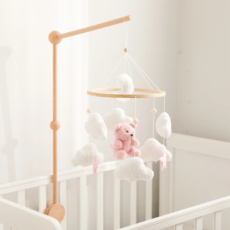 mobile bebe ourson rose
