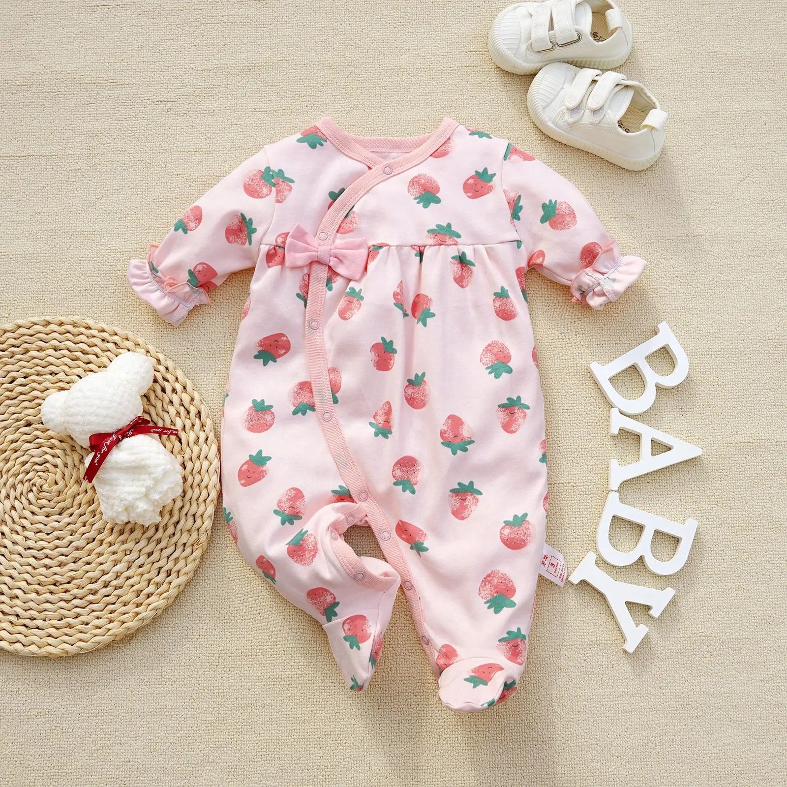 pyjama bébé fille douceur coton fraises