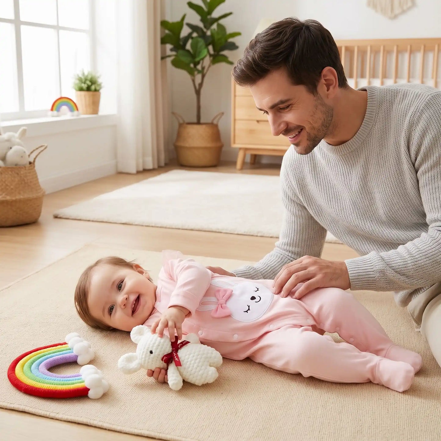 pyjama bébé fille lapin mignon pratique