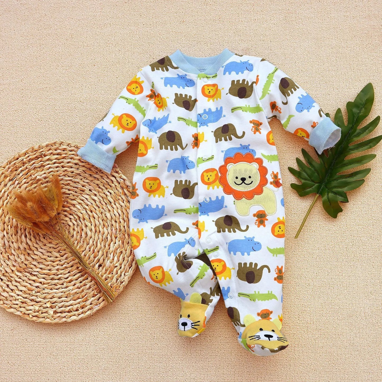 pyjama bébé garçon douceur coton animaux de la jungle