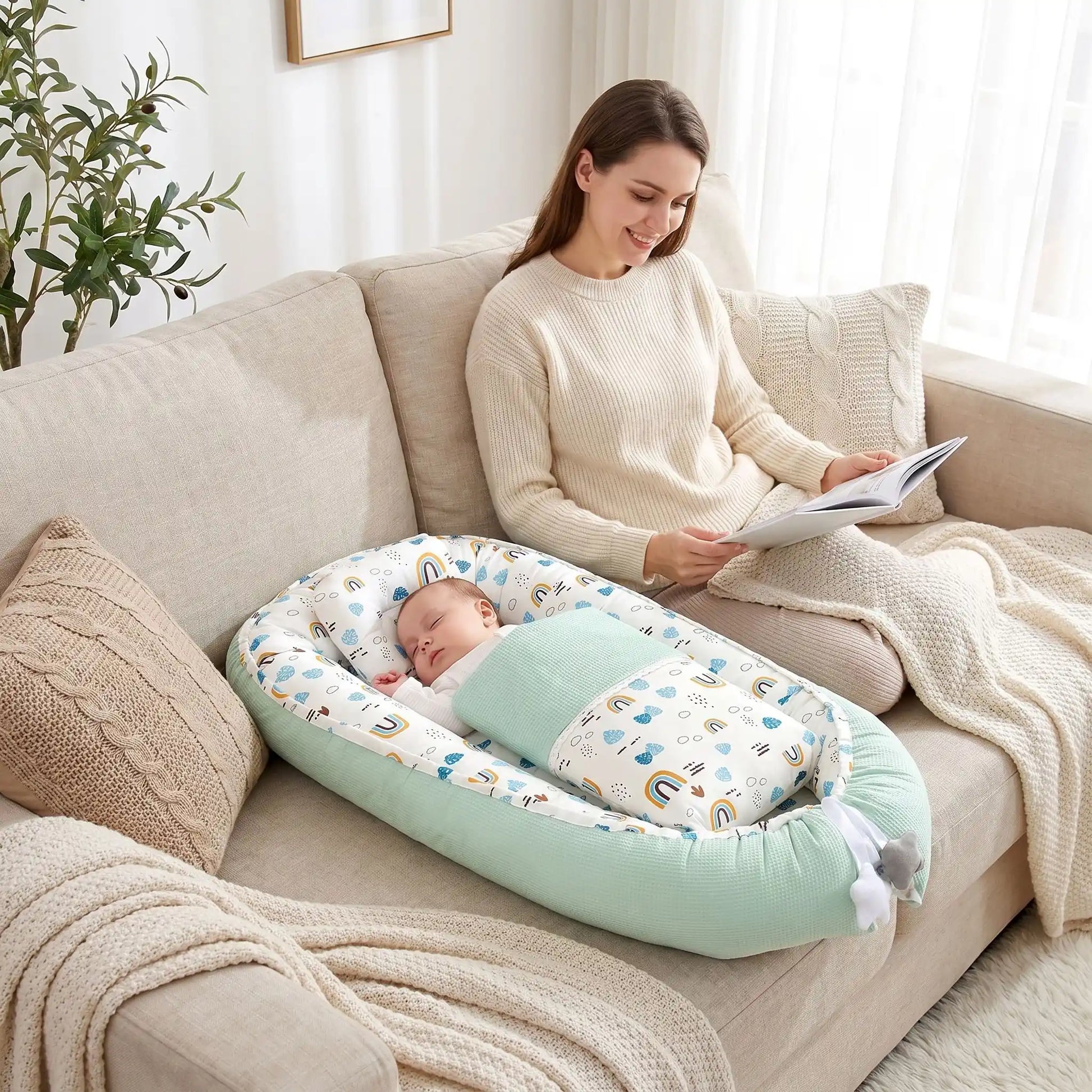réducteur-de-lit-pour-bébé-arc-en-ciel-adaptable