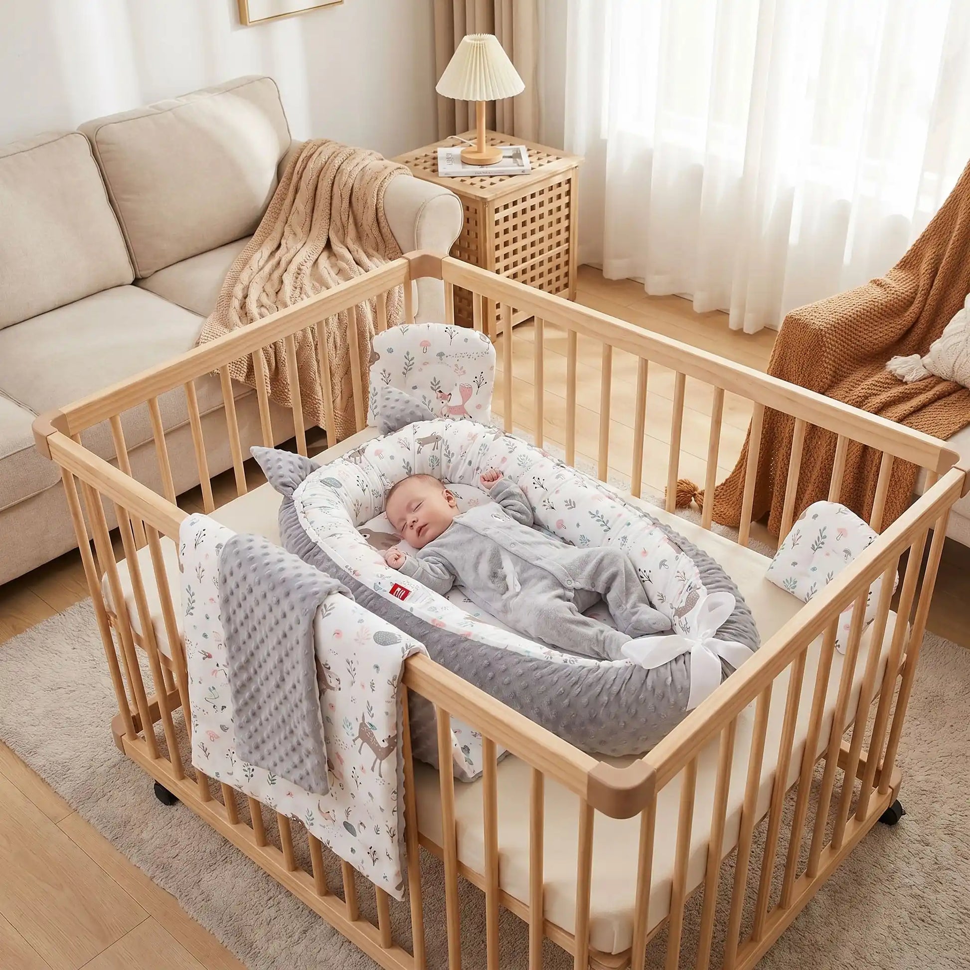 réducteur de lit pour bébé cerf des prairies nomade