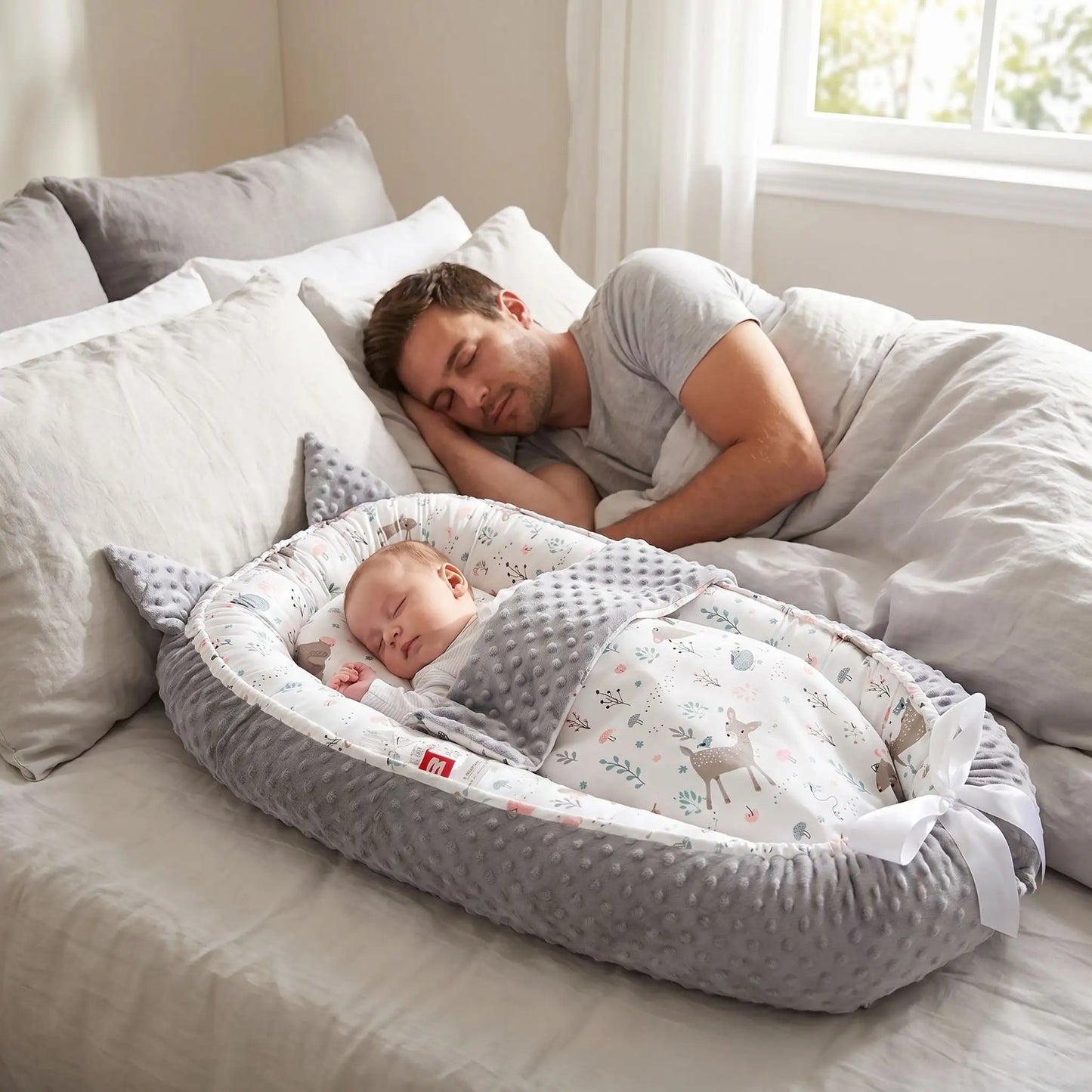 réducteur de lit pour bébé cerf des prairies nuits sereines