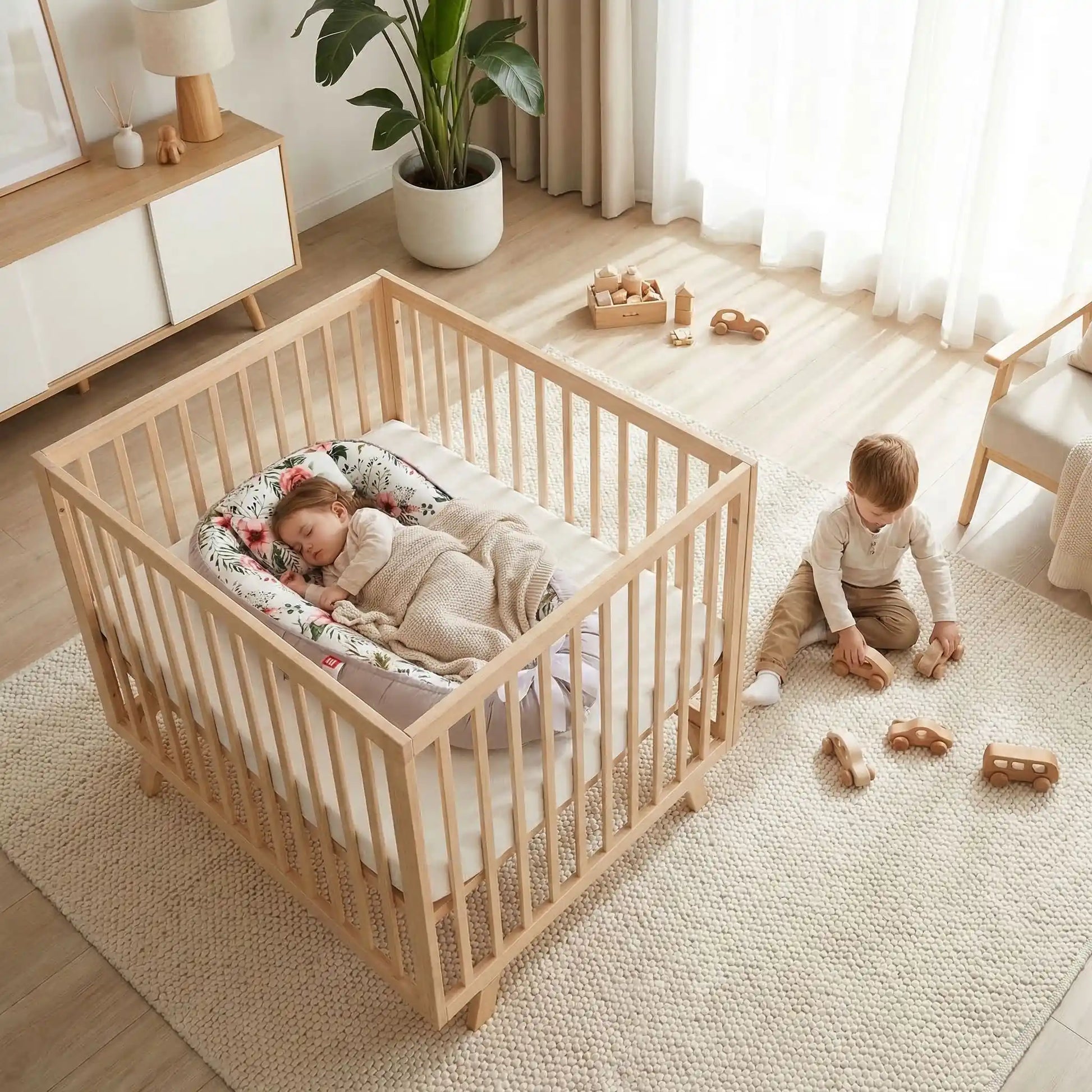 réducteur de lit pour bebe fleur sécurisant
