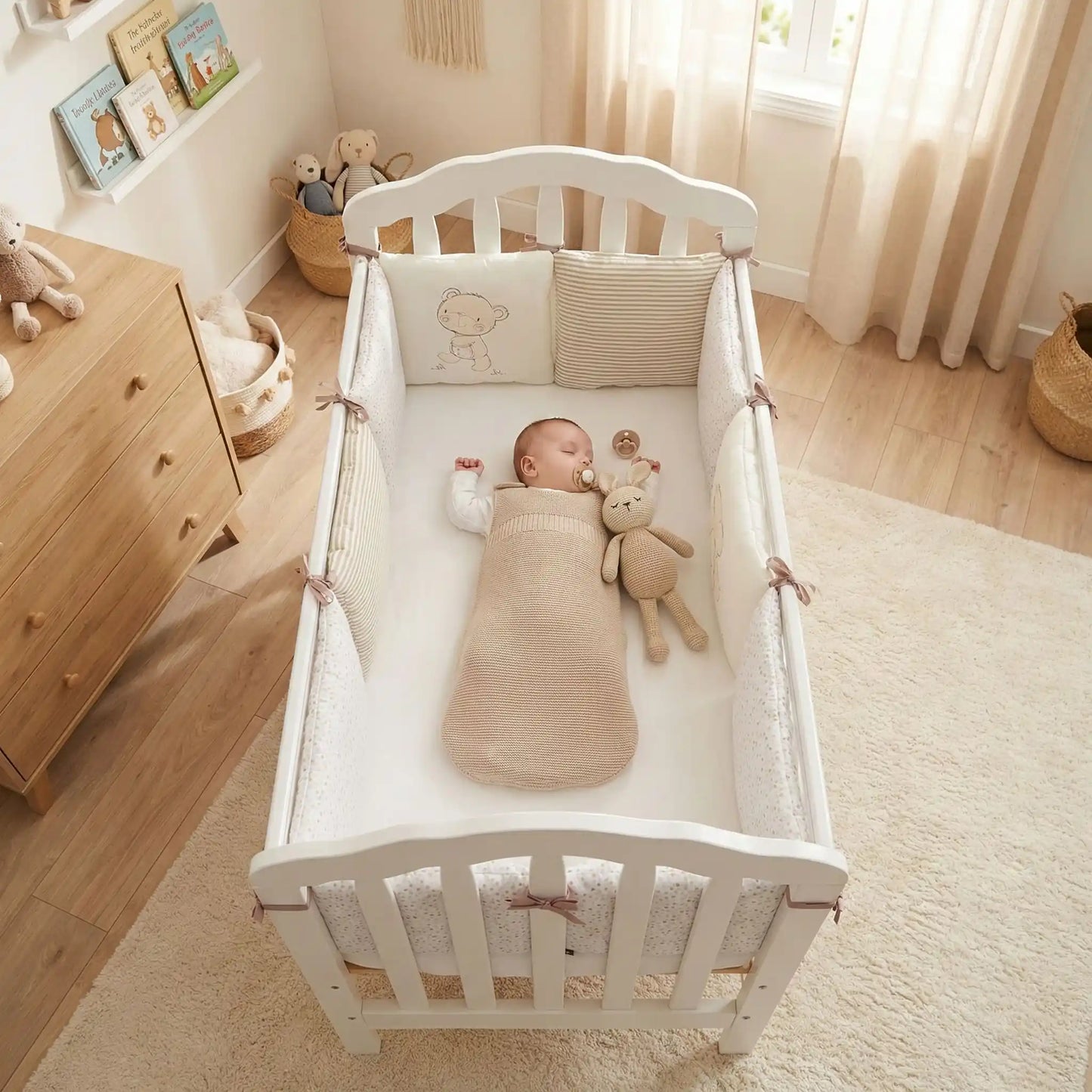 Tour de lit bébé | ours