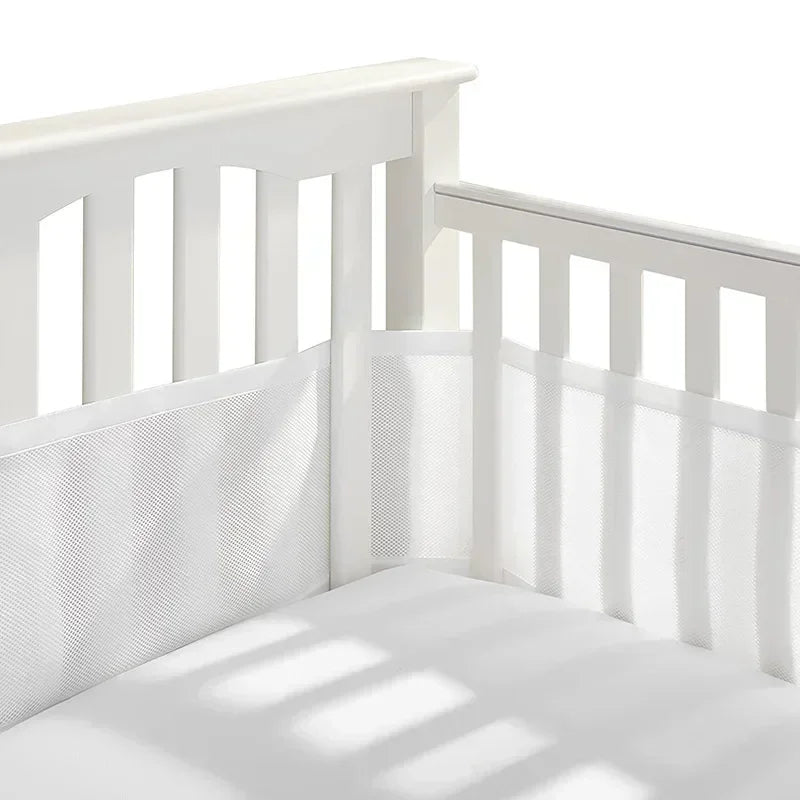 tour de lit respirant blanc