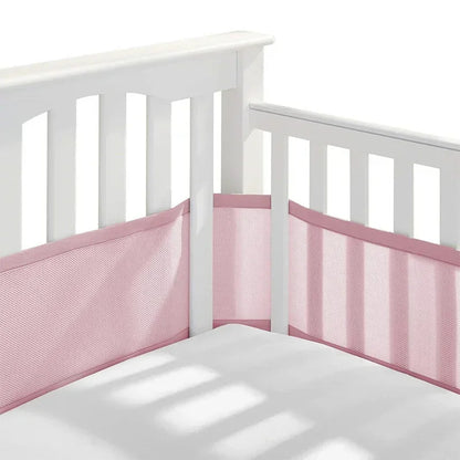 tour de lit respirant rose