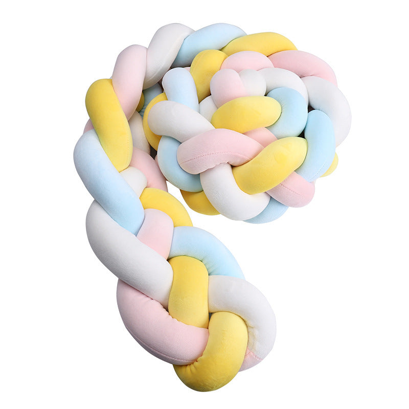 tour de lit tresse guimauve