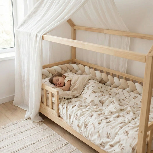 Tour de lit tresse | 3 brins 2 couleurs