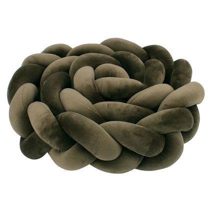 tresse de lit 3 brins marron foncé