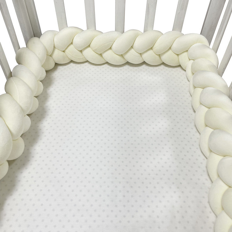 TRESSE DE LIT BEBE BLANC LAITEUX
