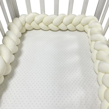 TRESSE DE LIT BEBE BLANC LAITEUX
