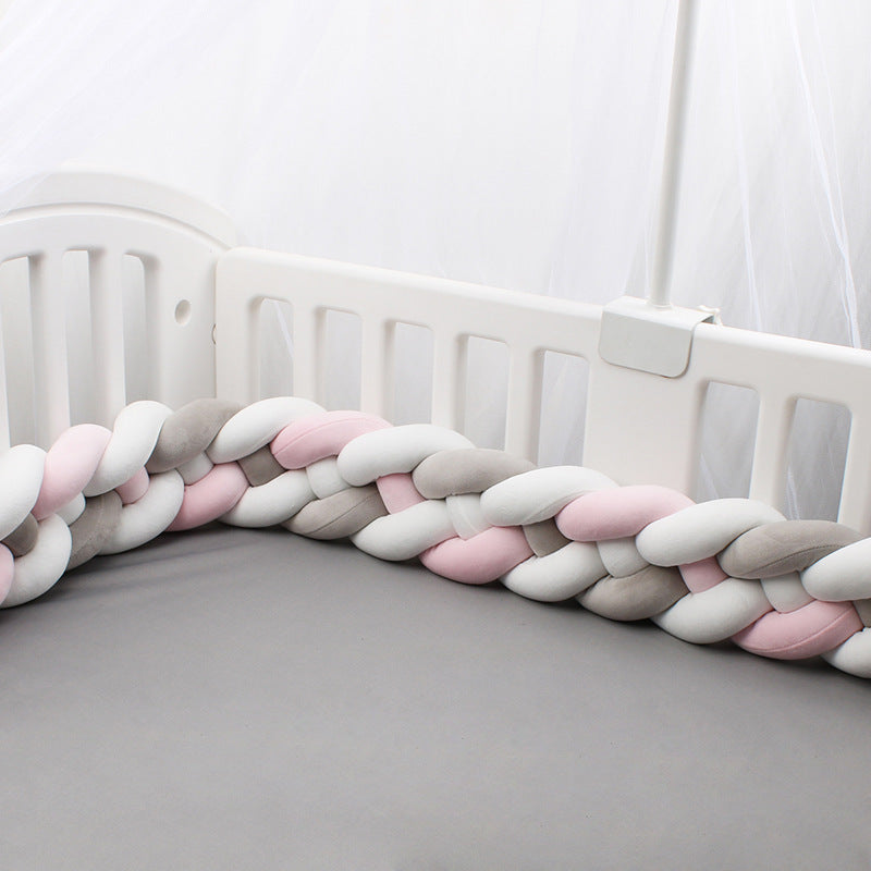 tresse de lit bebe trois couleurs