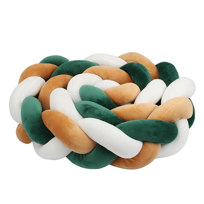 TRESSE DE LIT BEBE VERT BLANC MARRON