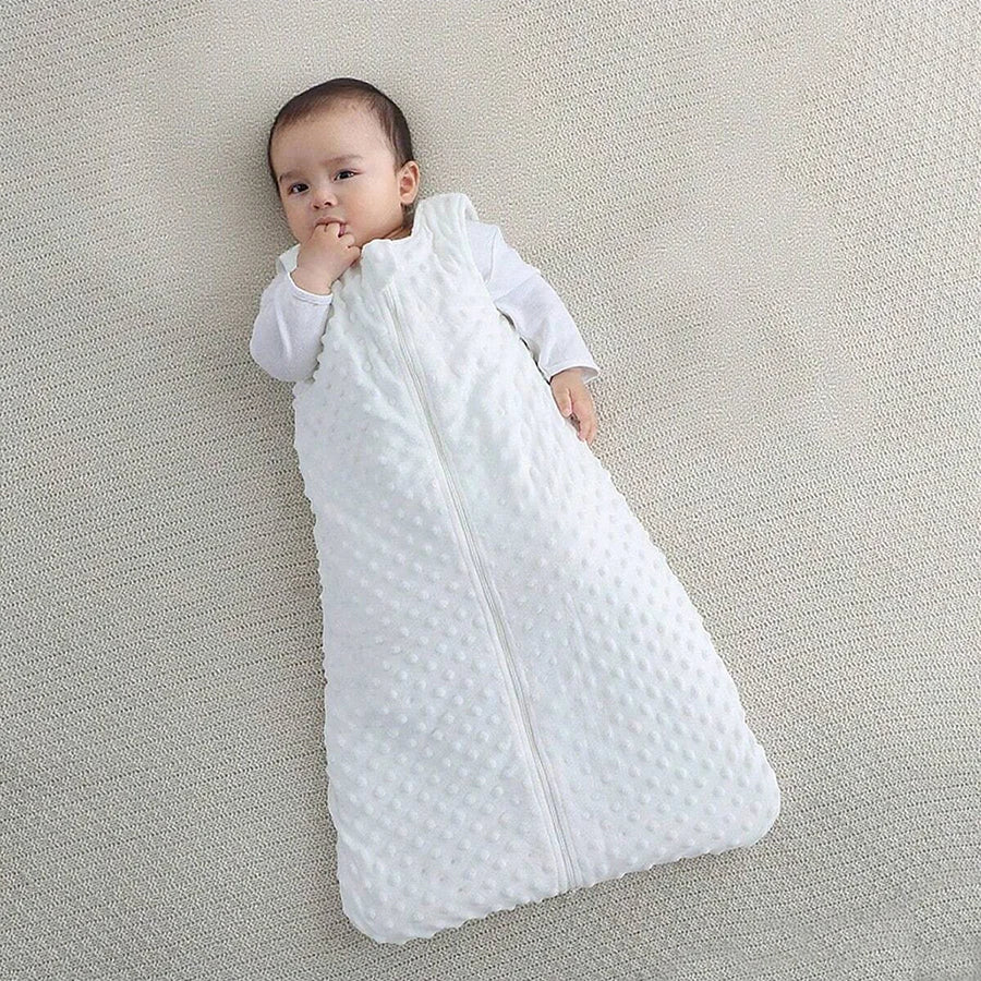 turbulette bebe polaire blanche