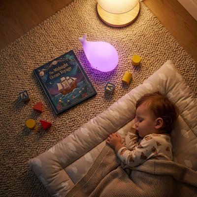 Veilleuse baleine lumière douce