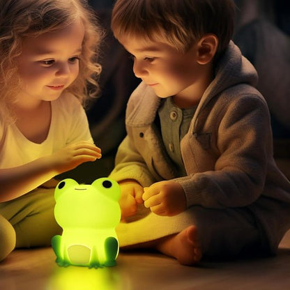 Veilleuse bébé grenouille compacte