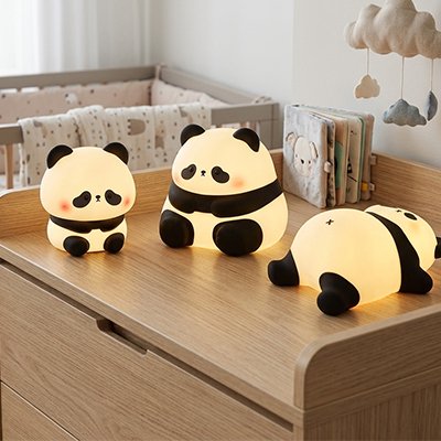 Veilleuse bébé panda éclairage tamisé